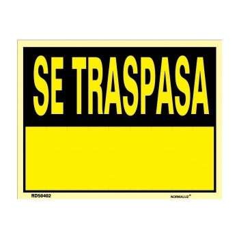 SEÑAL SE TRASPASA 35X45(RD50402)