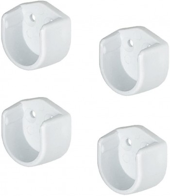 SOPORTE BARRA ARMARIO PLASTICO BLANCO 77
