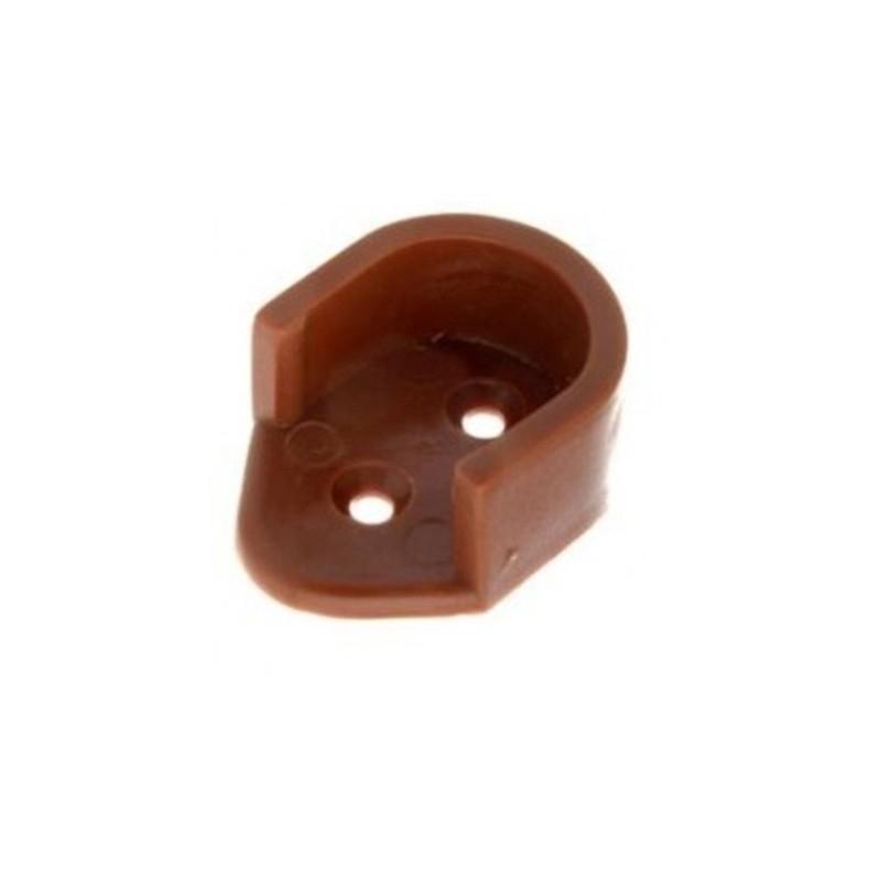 SOPORTE BARRA ARMARIO PLASTICO MARRON 77