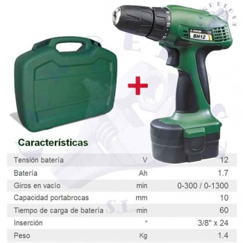 STAYER TALADRO ATORNILLAR BATERIA BH12K