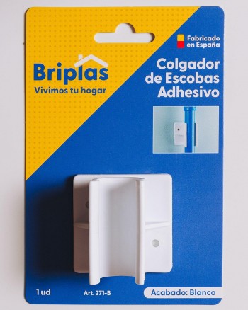 SUJETA ESCOBA PLASTICO PRESON BLANCO 271