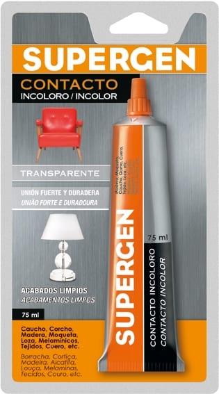 SUPERGEN CONTACTO BL.75ML. TRANSPARENTE
