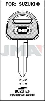 SUZU5P JMA ACERO PLAST NEGRO