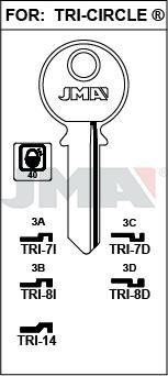 TRI7D JMA C ACERO LLAVE