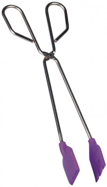 TENACILLA INOX 30CM. PUNTA SILICONA 2260