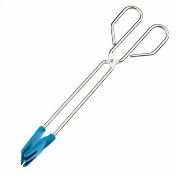 TENACILLA INOX 35CM. PUNTA SILICONA 2261