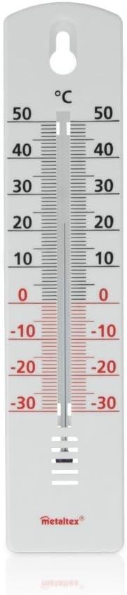TERMOMETRO INT/EXT.PLAST/BLANCO 20CM.