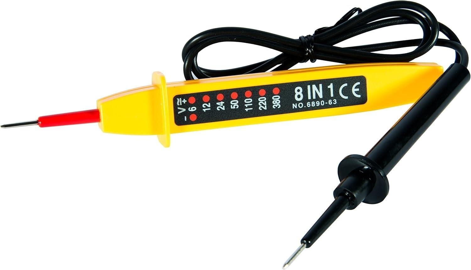 TESTER DE VOLTAJE LUNMI  8 EN 1  6-12-24-50-110-220-380V