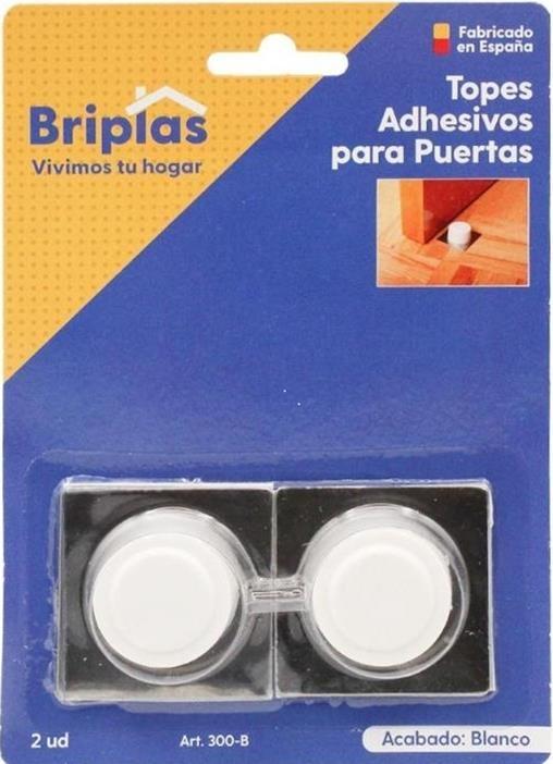 TOPE ADH.INOX/BLANCO BL. 2 UDES.