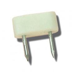 TOPE PLASTICO 2 PUNT BLANCO 474 7MM. (100)