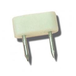 TOPE PLASTICO 2 PUNT BLANCO 474 7MM. (100)