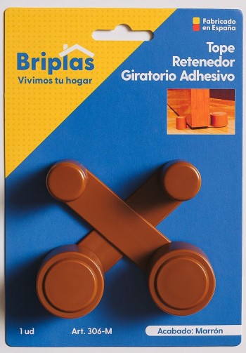 TOPE RETEN PUERTA PLAST 306 BL 2U. MARR.