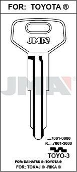 TOYO- 3 JMA ACERO PLAST LLAVE