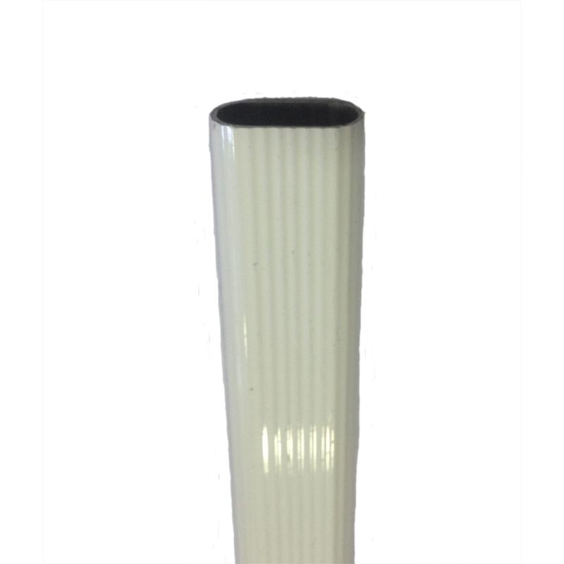 (AGOTADO) TUBO OVALADO ALUM BLANCO 30X15 2M.