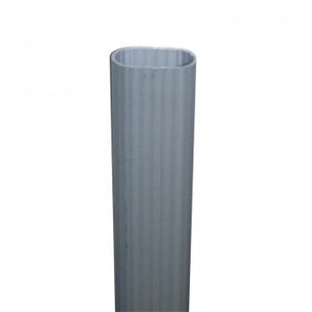 TUBO OVALADO ALUM / ALUM 30X15 2M.