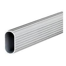 TUBO OVALADO ALUMINIO PLATA 30X15 4 M.