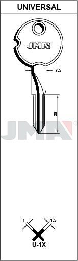 U1X JMA CRUZ ACERO LLAVE