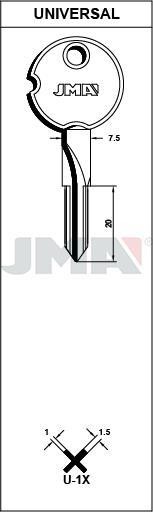 U1X JMA CRUZ ACERO LLAVE