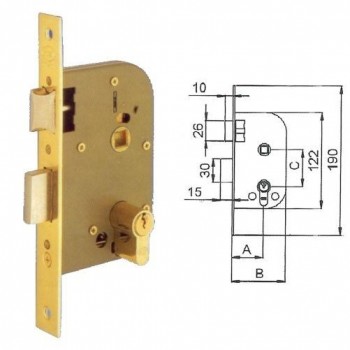 UCEM CERRADURA 5134 HL 50