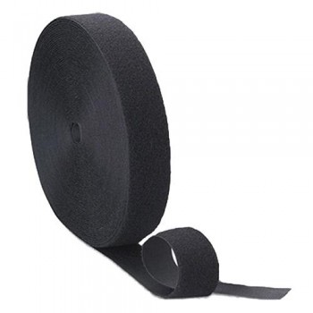 VELCRO ADHESIVO MACHO NEGRO 25M.