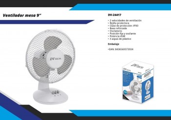 VENTILADOR DVTECH SOBRE MESA  9" 24417