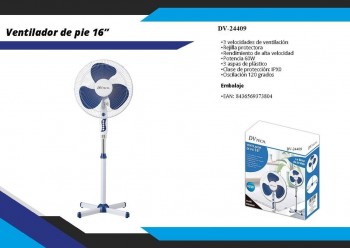 VENTILADOR DVTECH PIE CRUZADO 16" 24409
