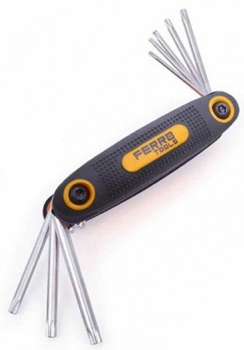 LLAVES TORX NAVAJA 8 P.  T9 - T40 CR.VA. FERRO 0803/902506