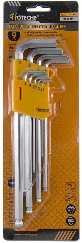 (AGOTADO) HOTECHE LLAVES ALLEN EXT LARGAS 9P BOLA  260610