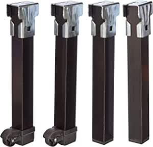 PATAS SOMIER METAL C/RUEDA 30X40MM.